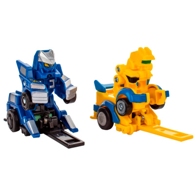 Набор Машинки трансформеры Thunder Cross и Ultra Jumper Flip Changer KiddiePlay 106011 1